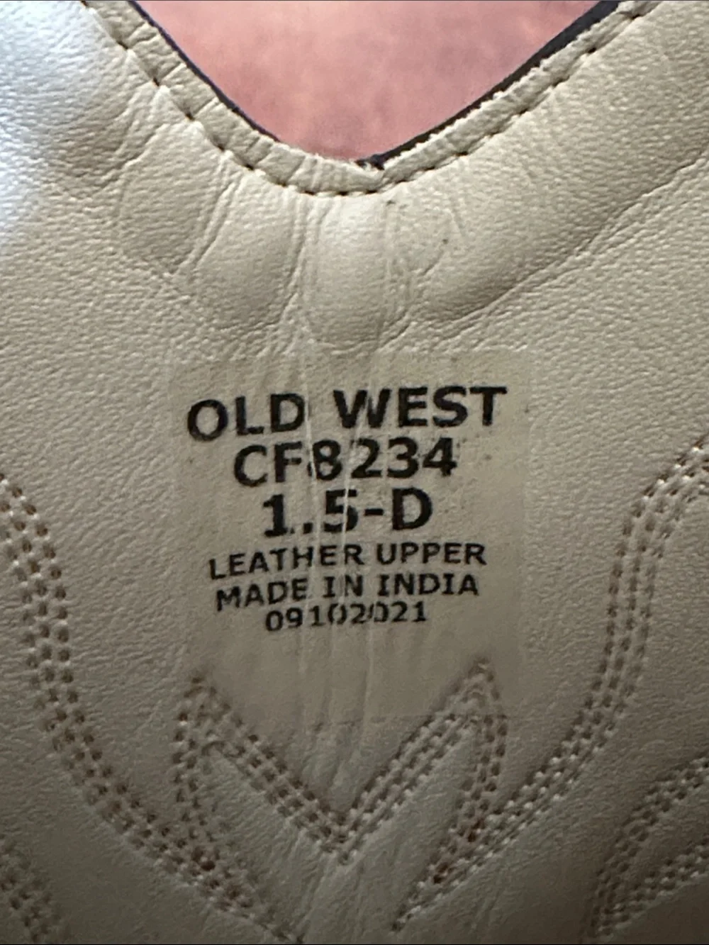 Old West Cowgirl Western Boots size 1.5